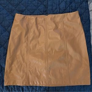 Mini XL Vegan Leather Skirt